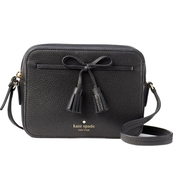 kate spade Handbags - Kate Spade Hayes Street ARLA Black Pebbled Leather Camera Crossbody Bag EUC